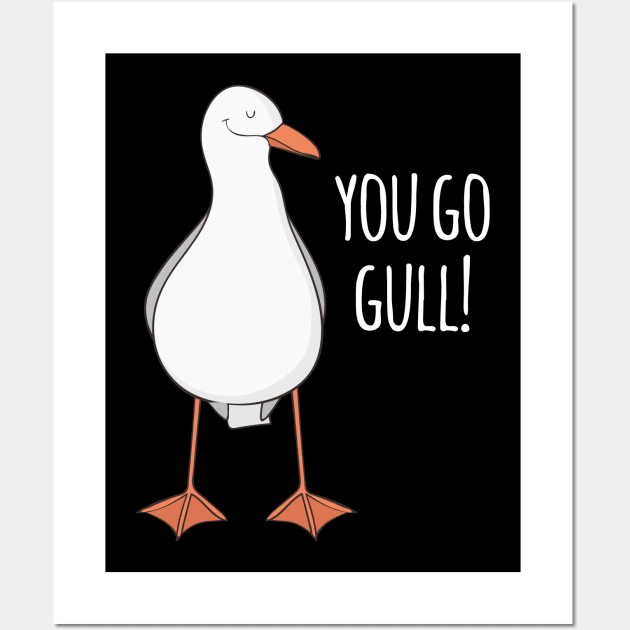 You Go Gull! Wall Art by Dreamy Panda Designs